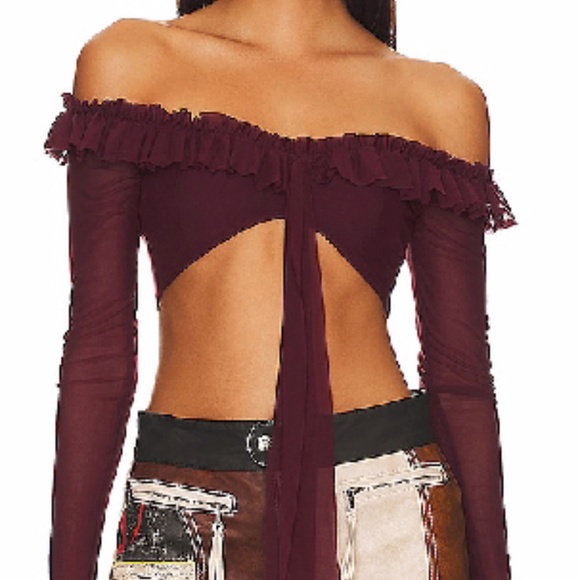 Majorelle Monique Crop Top in Plum Purple - Picture 4 of 4